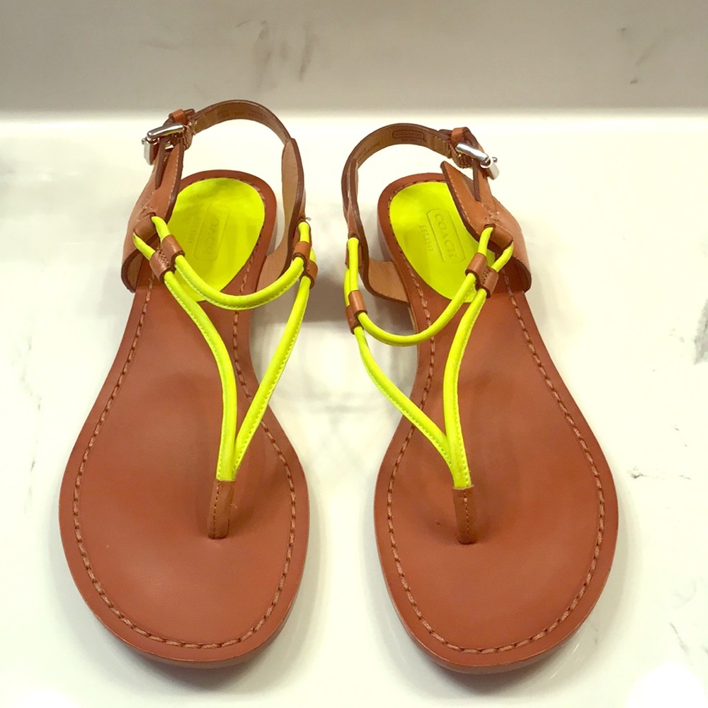 Coach Coco Neon Sandals